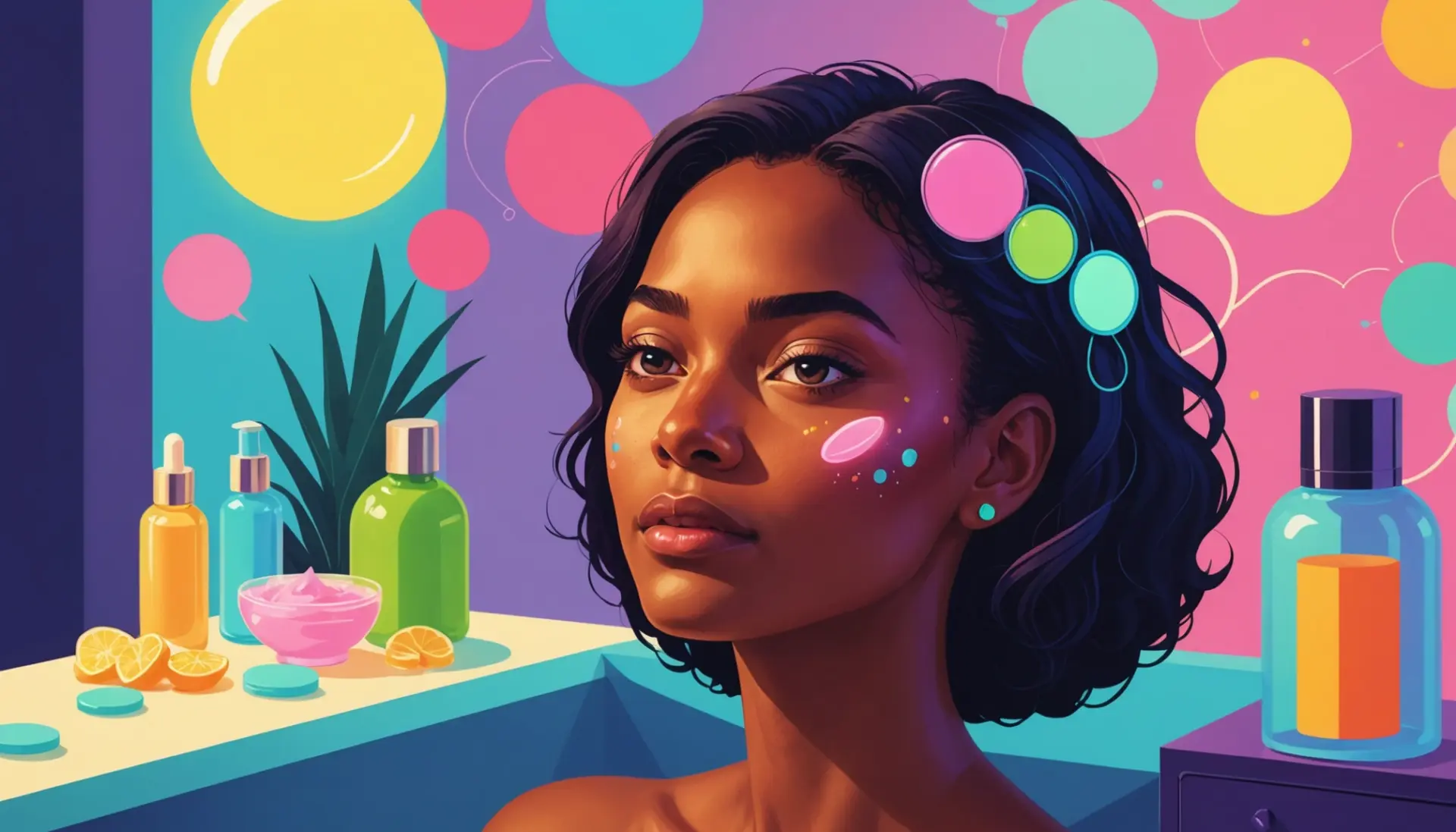Editorial illustration about facial urban dictionary showing split meanings of facial