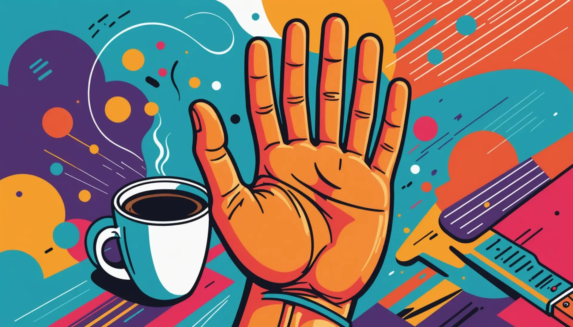 Illustration showing a hand highlighting an opposable thumb with the phrase what does opposable mean implied