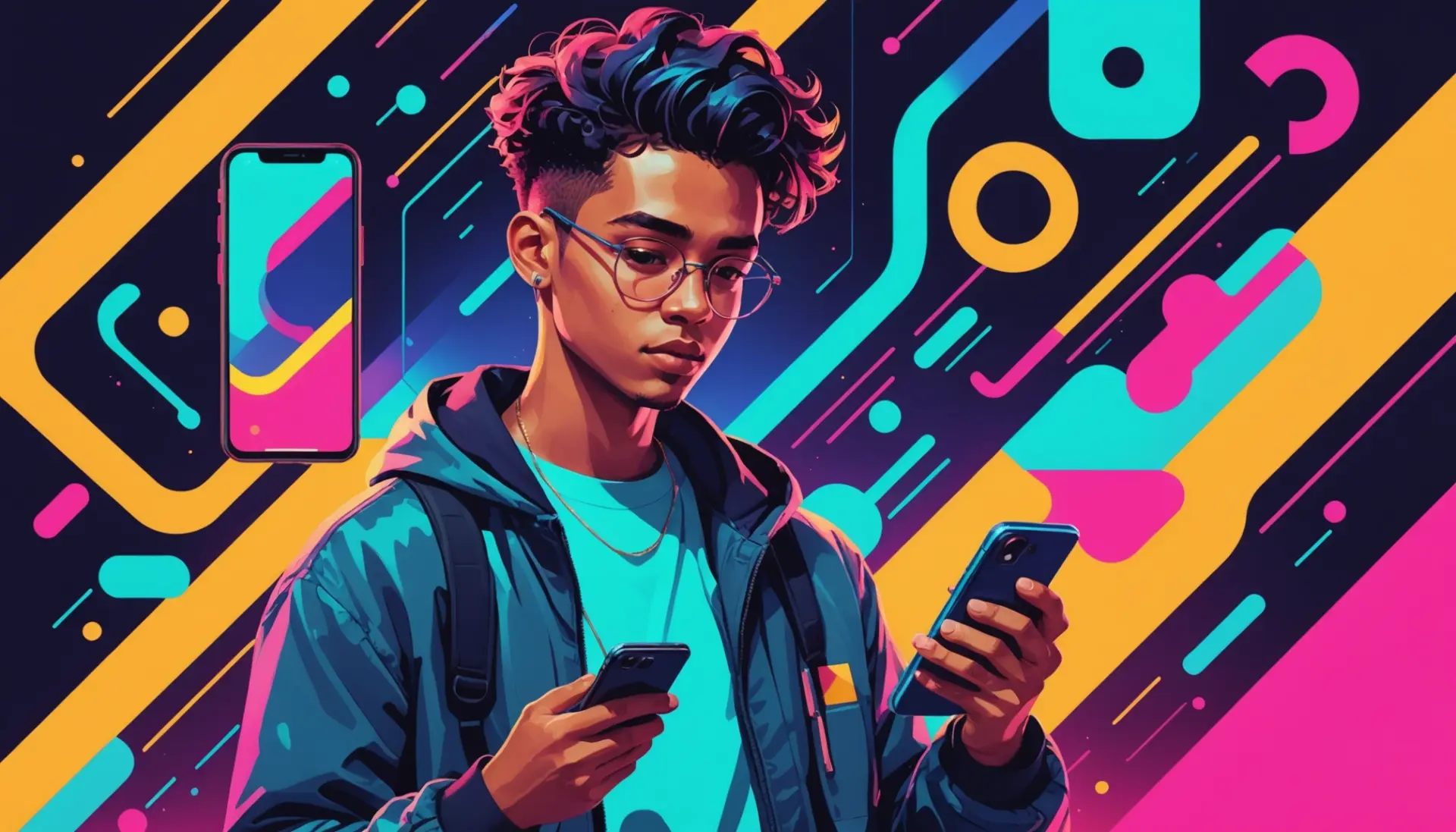 Illustration showing a TikTok-style interface with a bookmark icon, representing what does the bookmark mean on tiktok