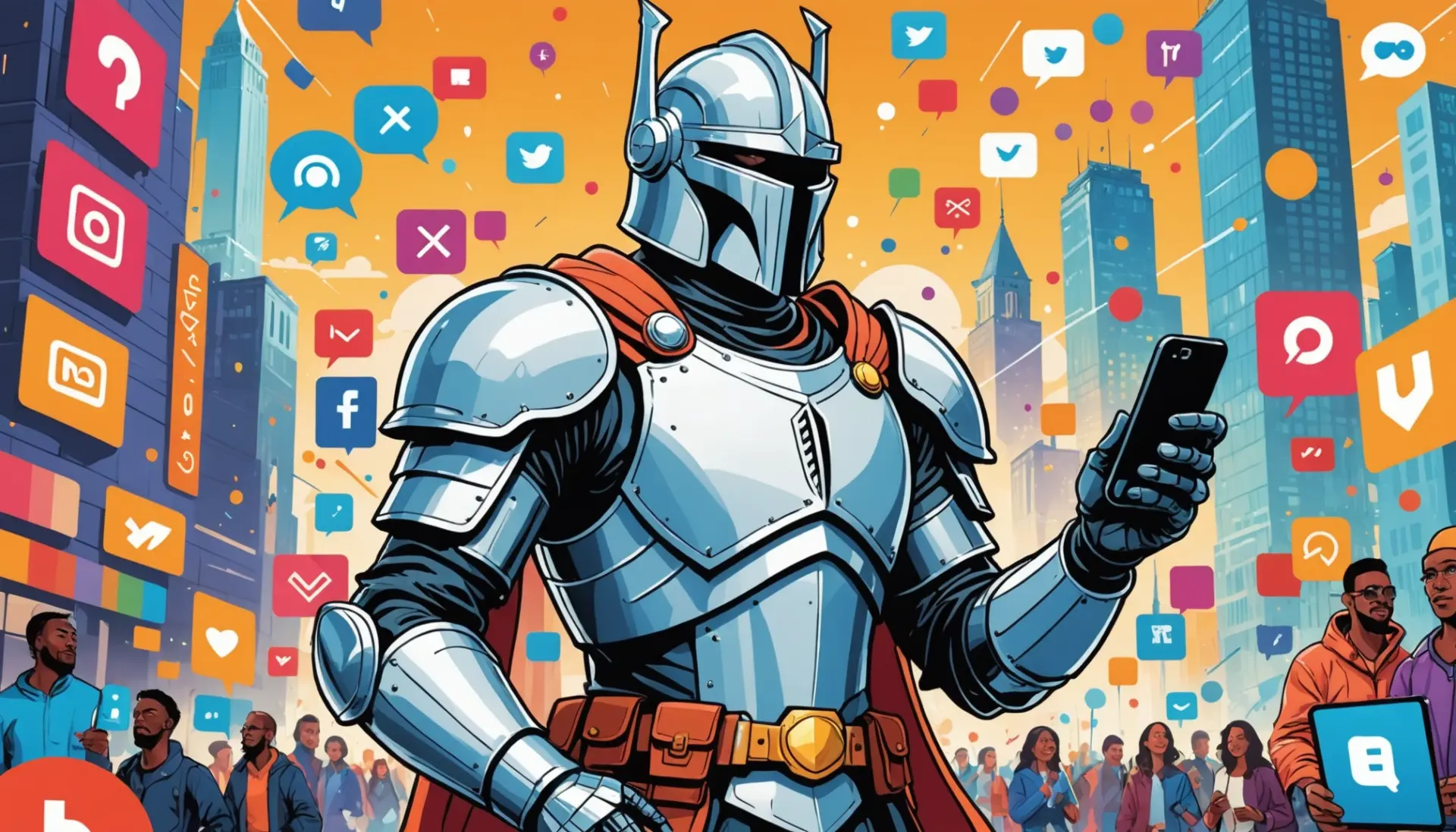 Editorial illustration showing the idea of white knight urban dictionary