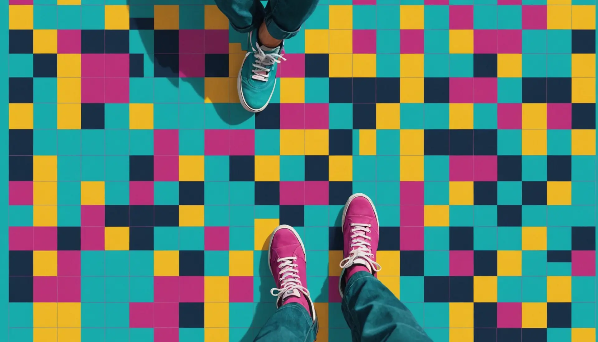 Editorial illustration of a crossword grid and a playful tootsie foot with the phrase foot in slang crossword clue concept