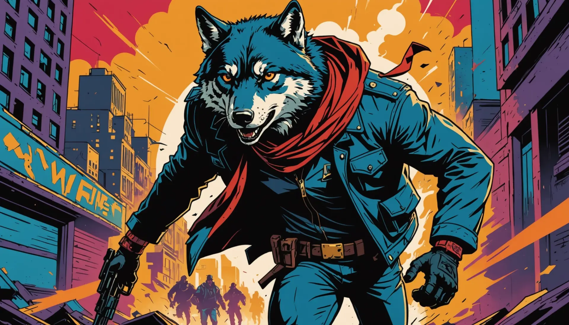 Editorial illustration of a loud, brash character representing rambo slang