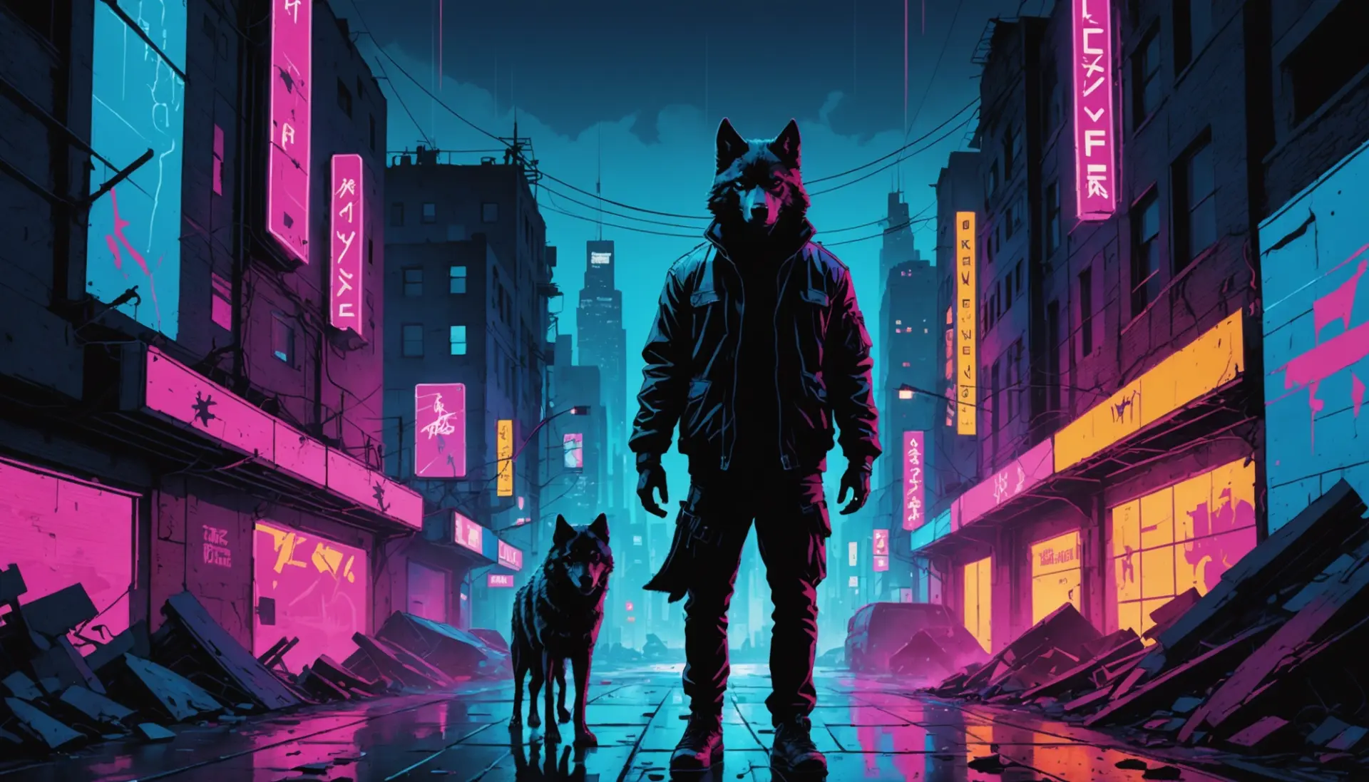 Editorial illustration showing a figure embodying 'what does rambo mean' aggressive lone-wolf energy