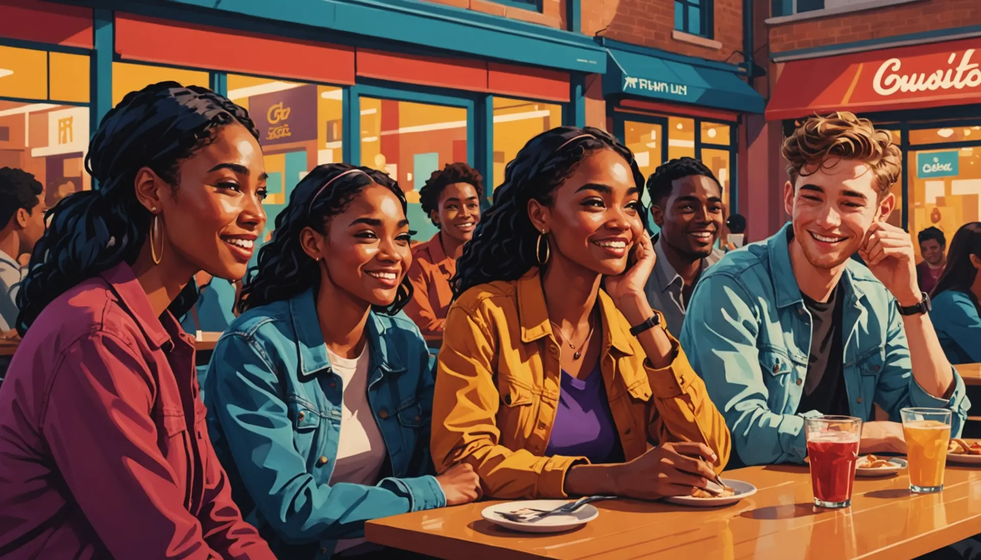 Editorial illustration showing people reacting emotionally, with text-free imagery evoking the phrase what does it mean if your heart is swollen
