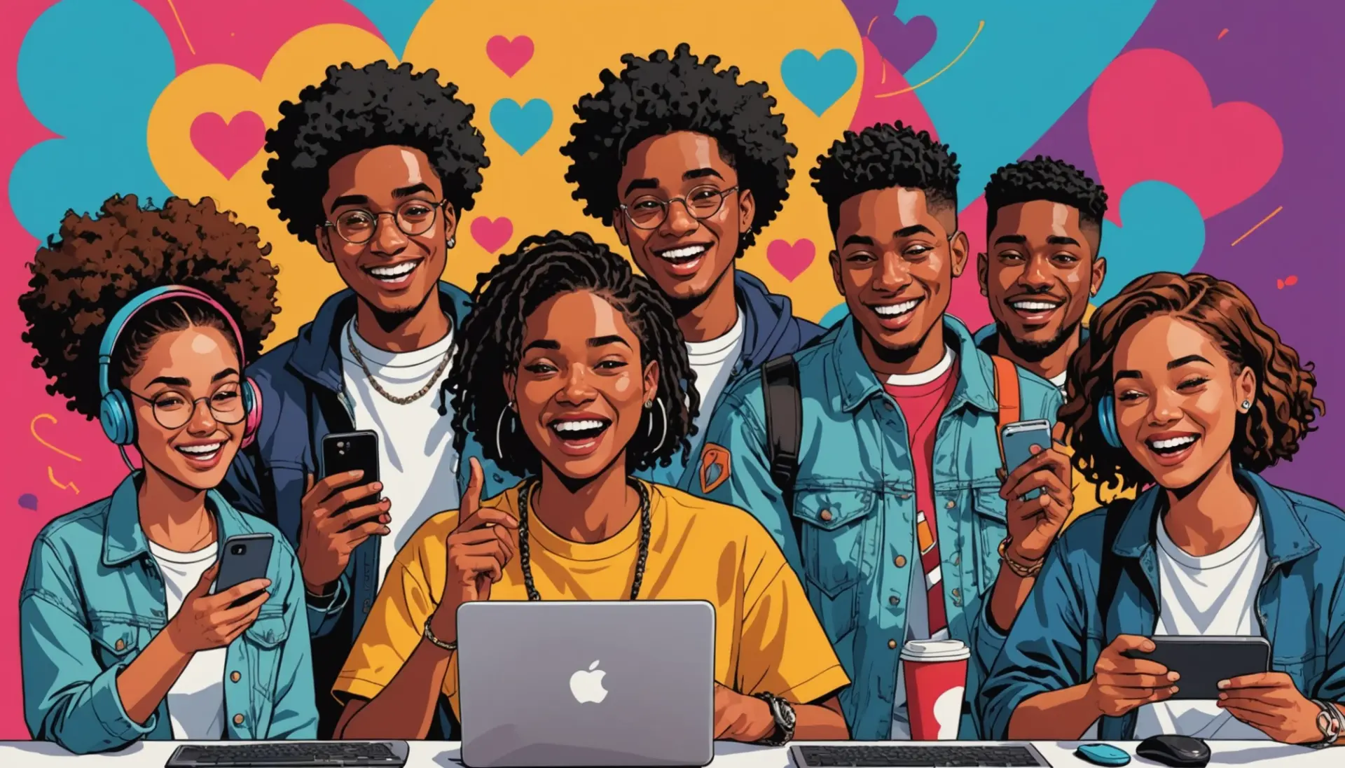 Editorial illustration showing people reacting to 'what does fap mean' in chat, representing the phrase what does fap mean