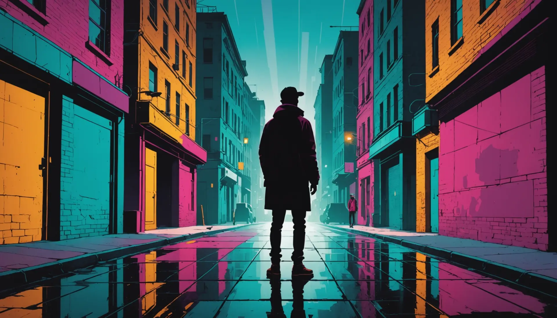 Editorial illustration showing 'patsy meaning slang' with a person being framed by shadows
