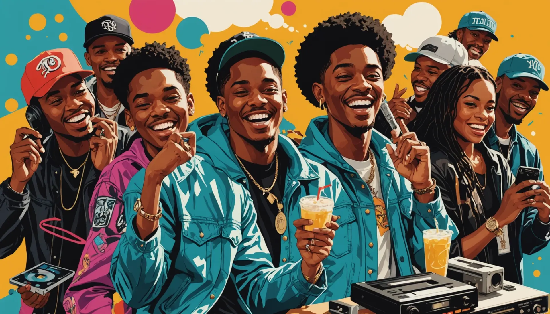 Editorial illustration showing Southern culture and slang: what does grits mean slang