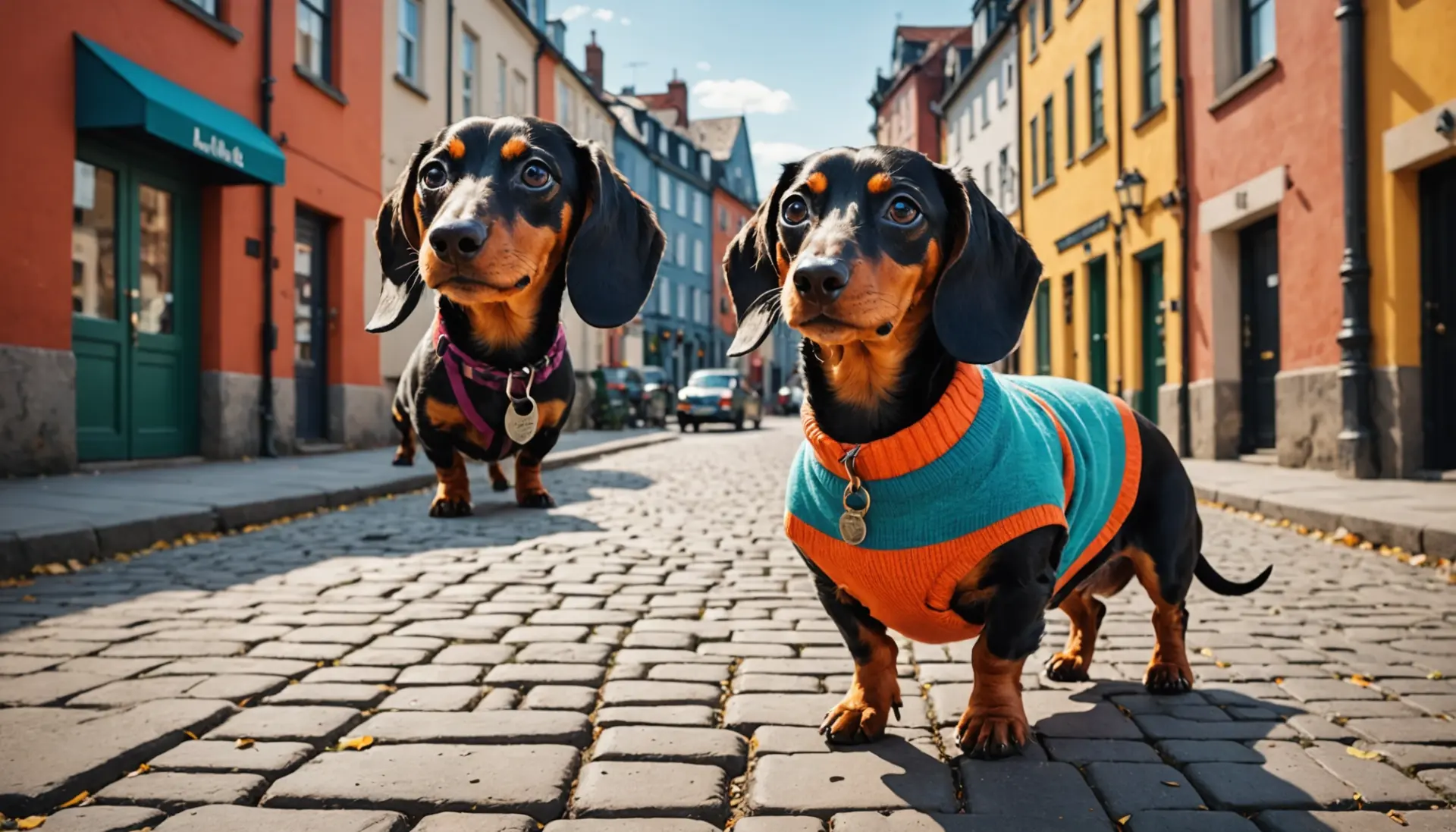 Illustration of a dachshund with the phrase what does dachshund mean in german in the description
